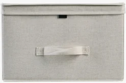 Oppbevaringsboks lys natur - 30x30x16 cm