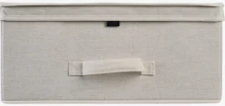Oppbevaringsboks lys natur - 30x30x16 cm