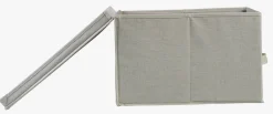 Oppbevaringsboks lys natur - 30x30x16 cm