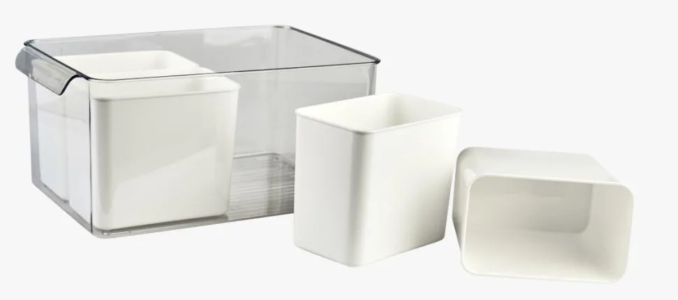 Oppbevaringsboks offwhite - 21x32,5x15,5 cm