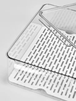 Oppbevaringsboks offwhite - 11x34x9 cm