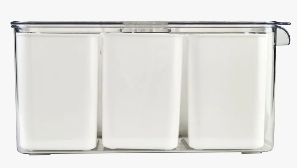 Oppbevaringsboks offwhite - 16x31,5x14,5 cm