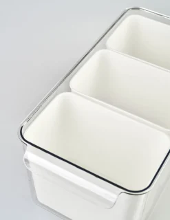 Oppbevaringsboks offwhite - 16x31,5x14,5 cm