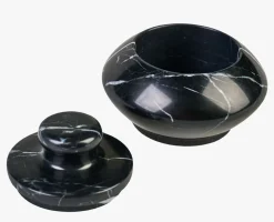 Oppbevaringsboks svart - 10,2x10,2x7,7 cm