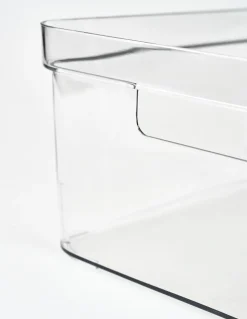 Oppbevaringsboks transparent - 17x26x12 cm