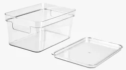 Oppbevaringsboks transparent - 17x26x12 cm