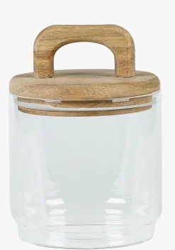 Oppbevaringskrukke transparent - ø10 x h13,5cm