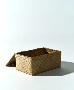 Oppbevaringskurv natur - 31x18x15 cm