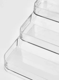 Oppbevaringsstativ transparent - 24,3x26,6x10,3 cm