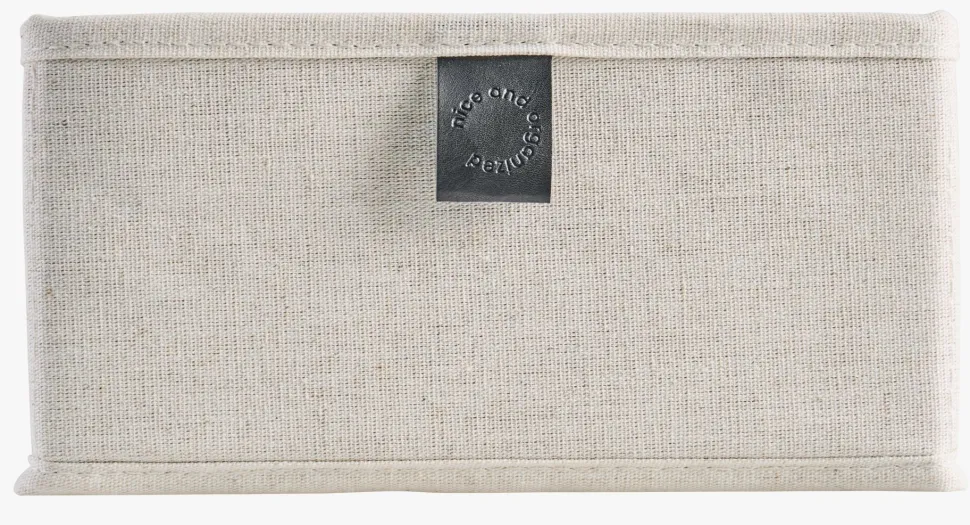 Organiseringsboks lys natur - 42x28x11 cm