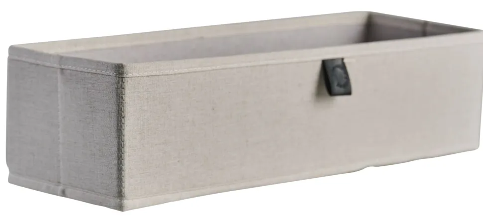 Organiseringsboks lys natur - 42x28x11 cm