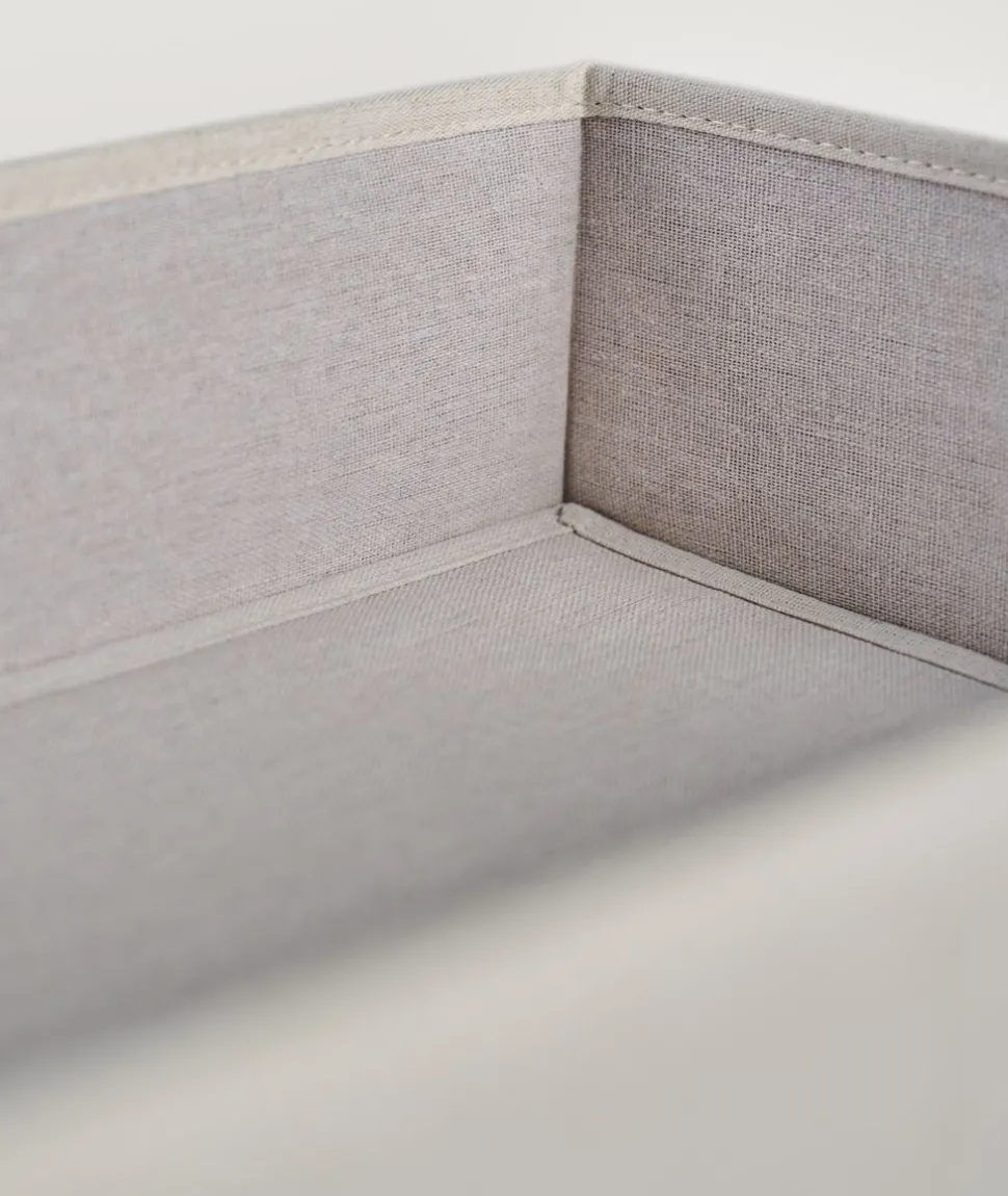 Organiseringsboks lys natur - 42x28x11 cm