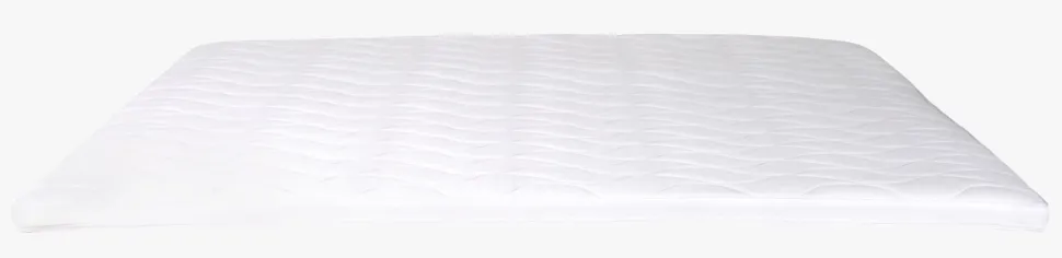 Overmadrass hvit - 90x200 cm