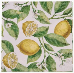 Papirservietter multi gul - 33x33 cm