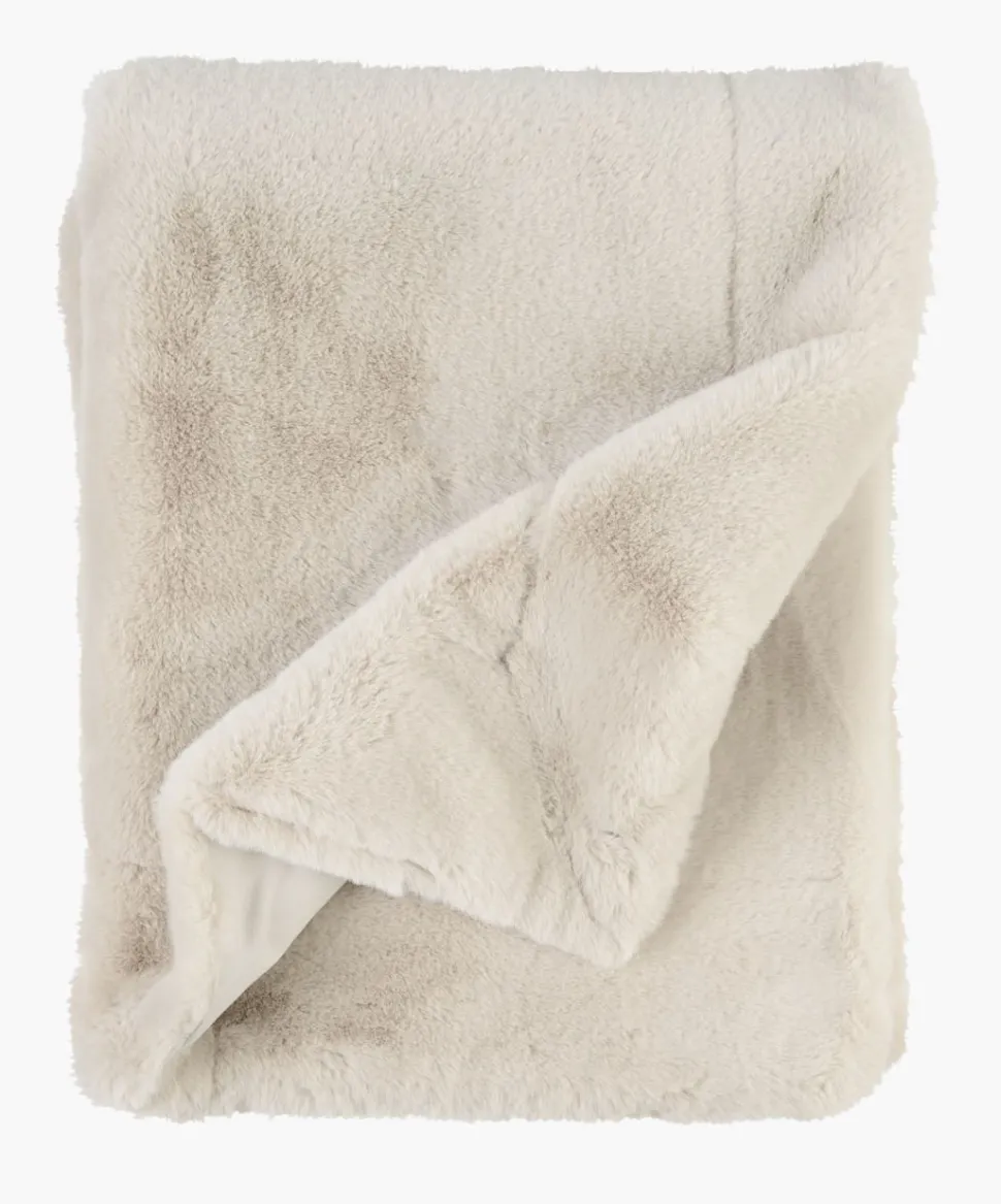 Pelspledd beige - 130x170 cm