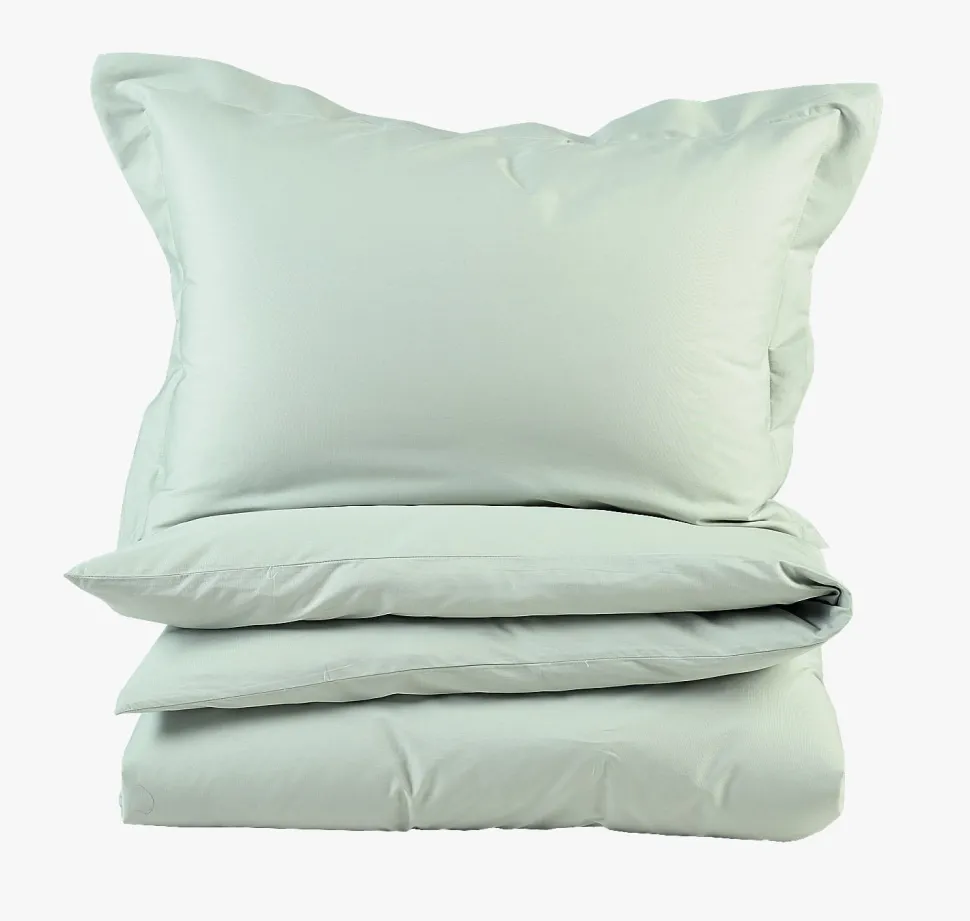 Percale sengesett lindegrønn - 140x200 cm