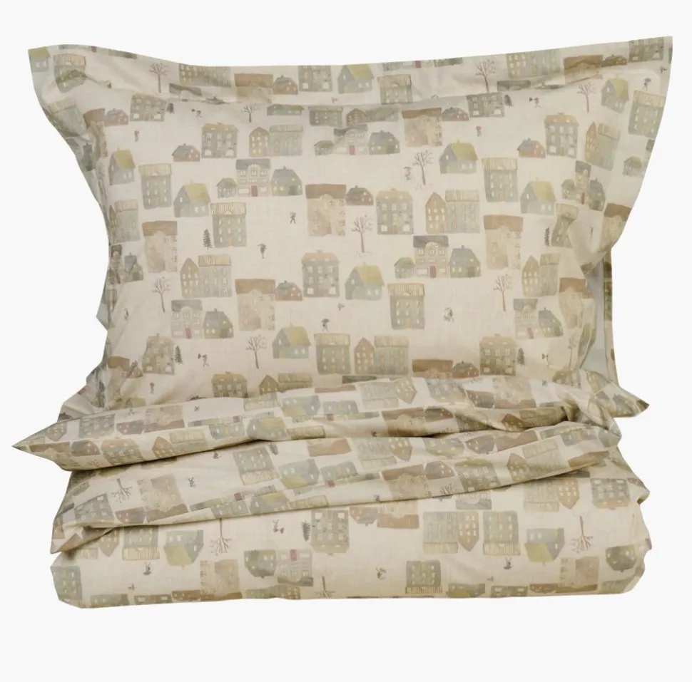 Percale sengesett multi - 140x200 cm
