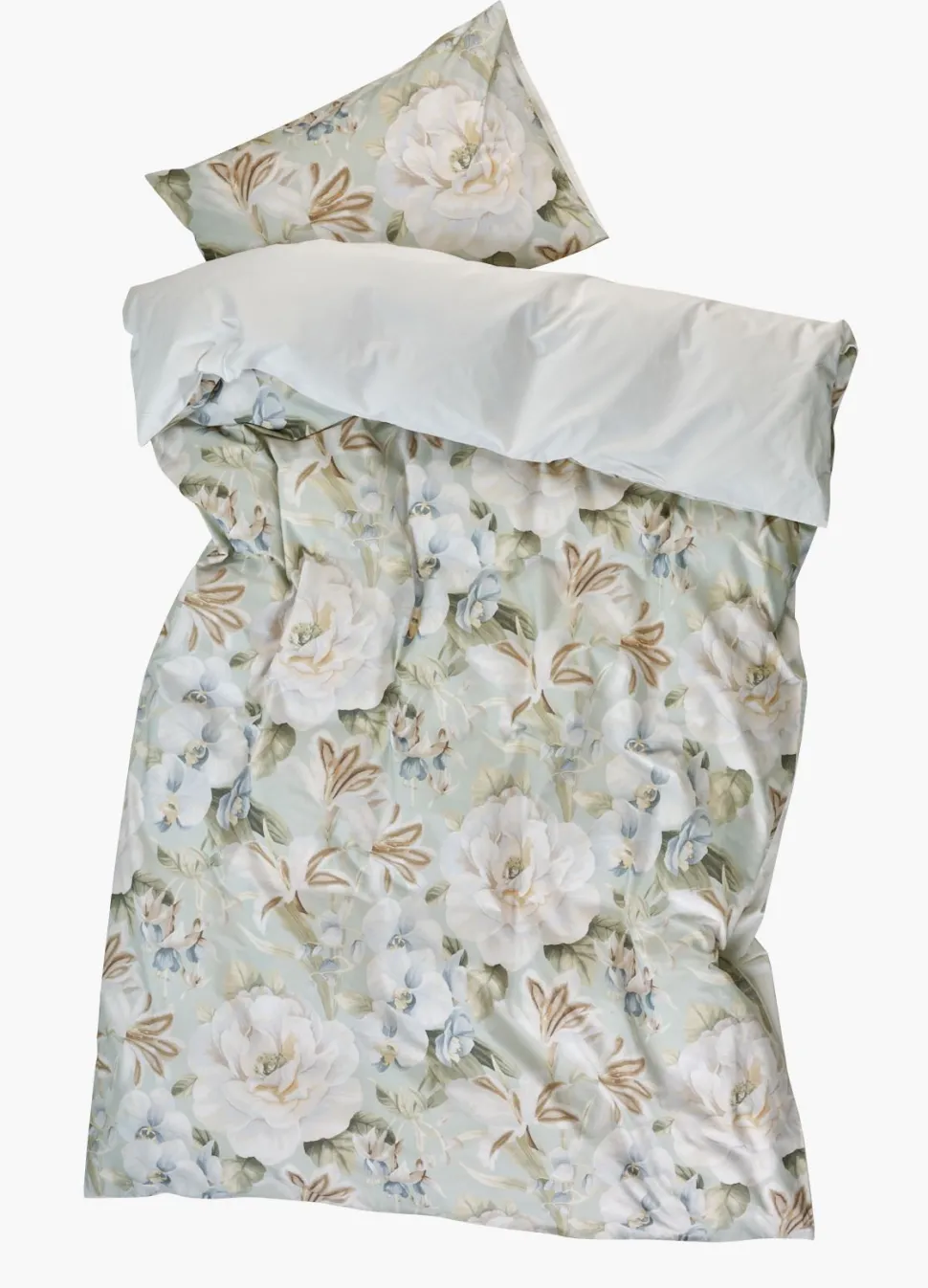 Percale sengesett multi grønn - 140x200 cm