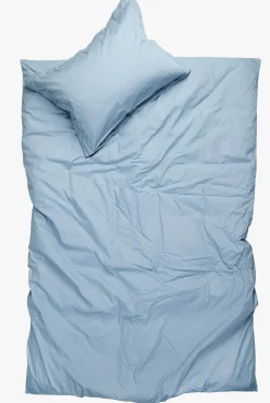 Percale sengesett tåkeblå - 140x200 cm