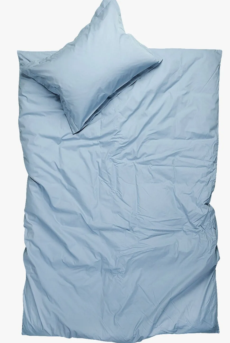 Percale sengesett tåkeblå - 140x200 cm