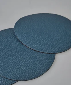 4pk drikkebrikke blå - ø10 cm