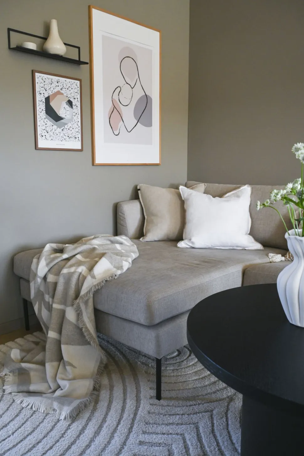 Pledd beige - 130x170 cm