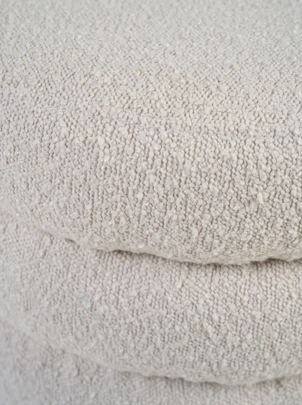 Puff lys beige - 50x50x43 cm