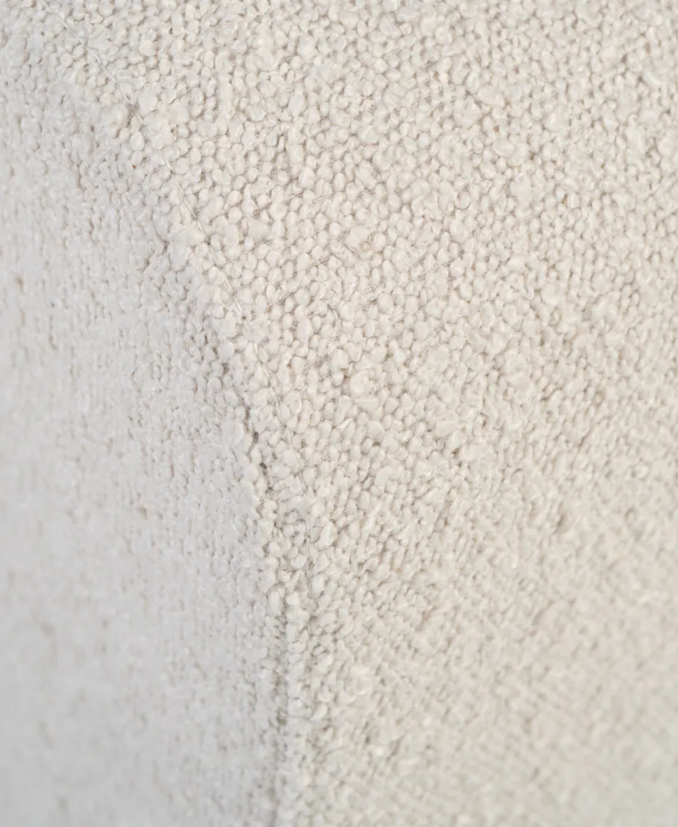 Puff lys beige - 40x50x43 cm