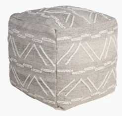Puff lys beige - 40x40x40 cm