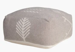 Puff mørk sand - 25x50x50 cm