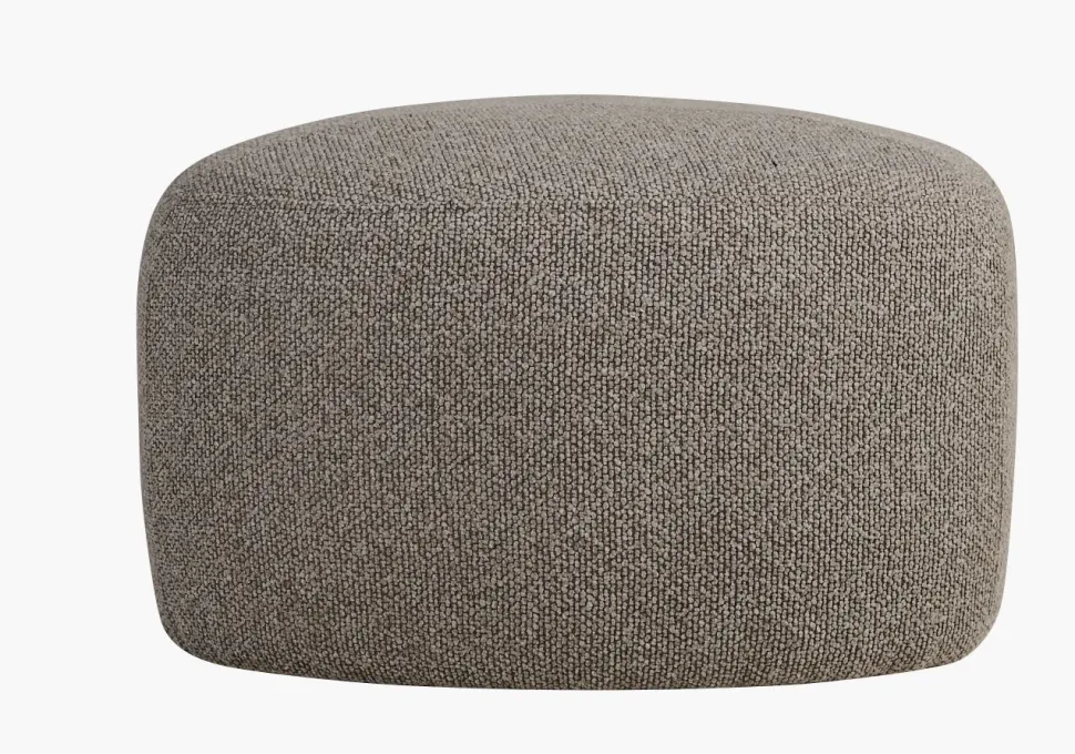 Puff multi brun - 65x65x38 cm