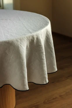 Rund linduk hvit - ø180