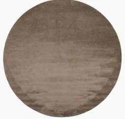 Rundt teppe brun - ø200 cm