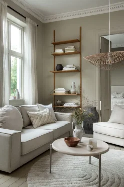 Rundt teppe offwhite - ø200 cm