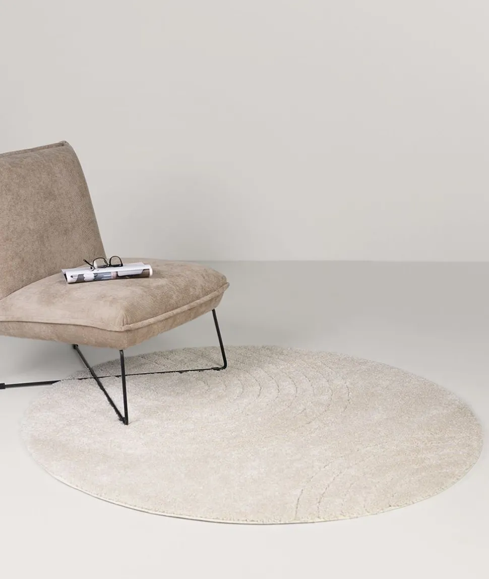 Rundt teppe offwhite - ø200 cm