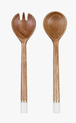 Salatbestikk brun - 7x28 cm