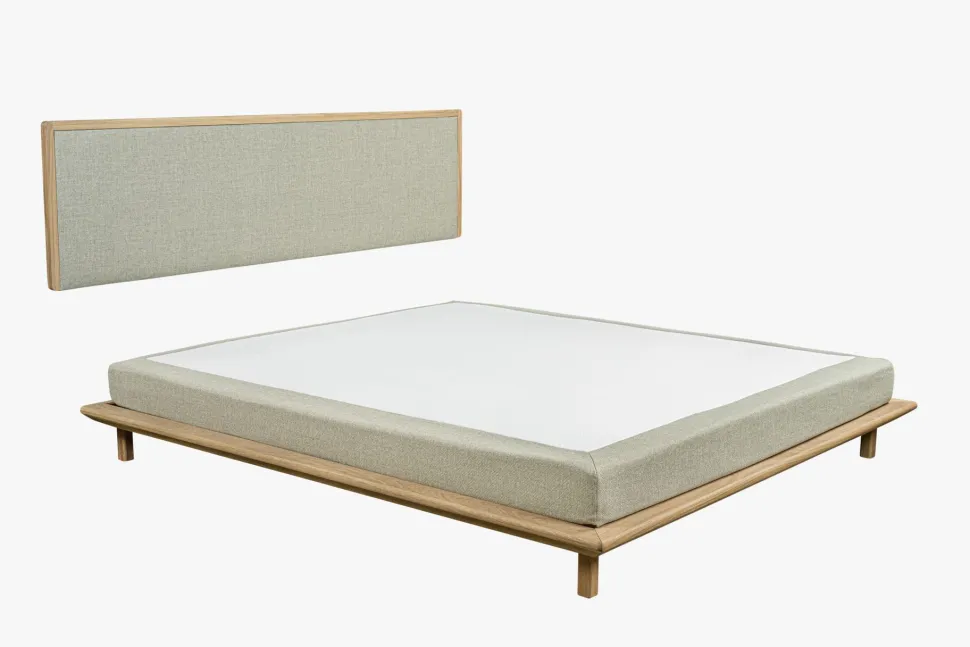 Seng naturoljet eik beige - 180x200 cm