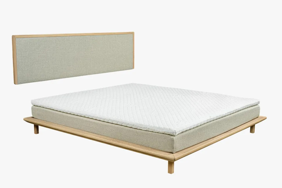Seng naturoljet eik beige - 180x200 cm
