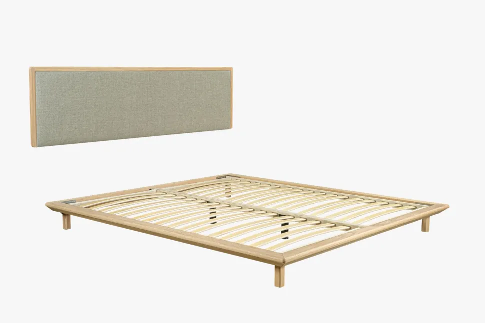 Seng naturoljet eik beige - 180x200 cm