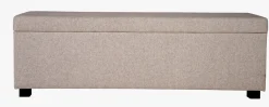 Sengebenk beige - 145x46x47 cm