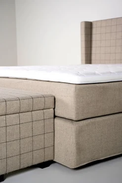 Sengebenk multi beige - 145x46x47 cm