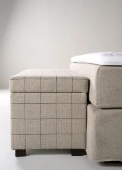 Sengebenk multi beige - 145x46x47 cm