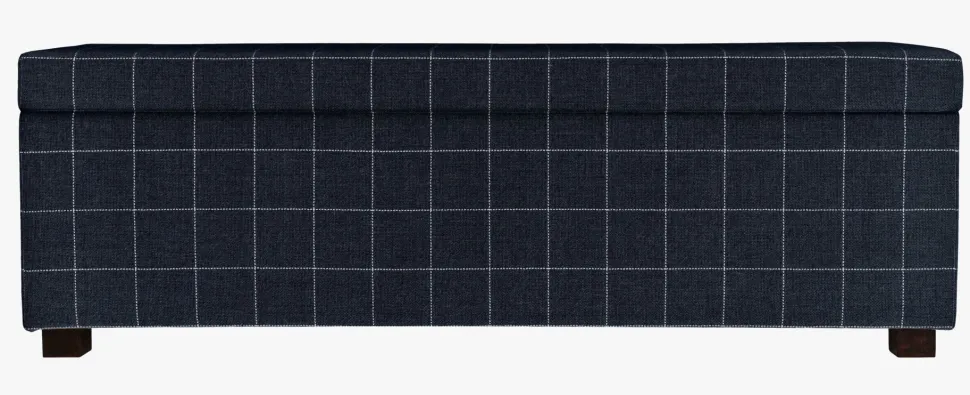 Sengebenk multi svart - 145x46x47 cm
