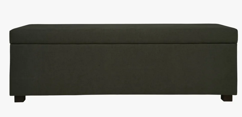 Sengebenk olivengrønn - 145x46x47 cm