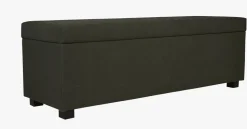 Sengebenk olivengrønn - 145x46x47 cm