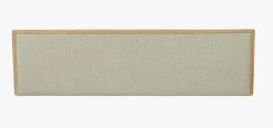 Sengegavl naturoljet beige - 199x3x55 cm