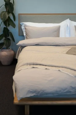 Sengegavl naturoljet beige - 199x3x55 cm