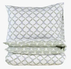 Sengesett multi grønn - 140x200+50x70 cm