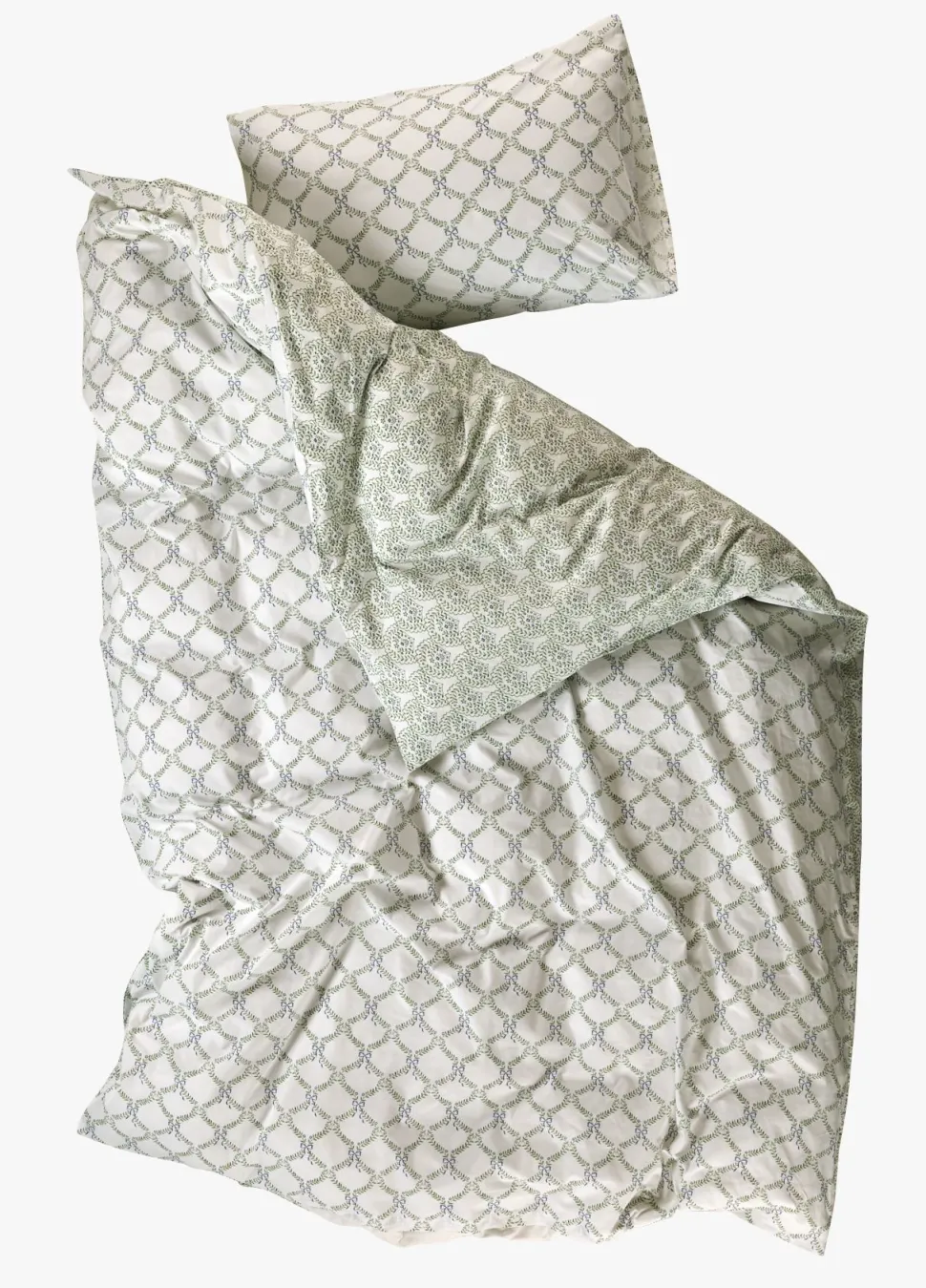 Sengesett multi grønn - 140x200+50x70 cm