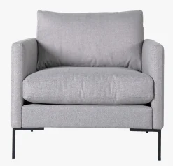 Setetrekk pakke loungestol lys grå - 40x40x60 cm